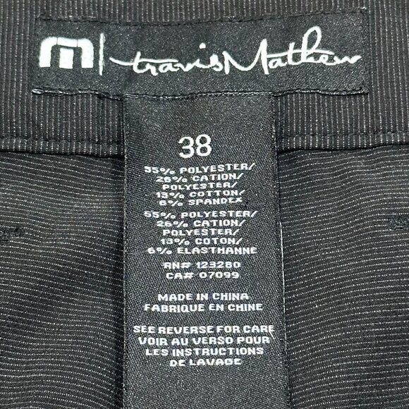 Travis Mathew Golf 10" Shorts Quick Dry Performance Size 38 Charcoal Black - Picture 5 of 7